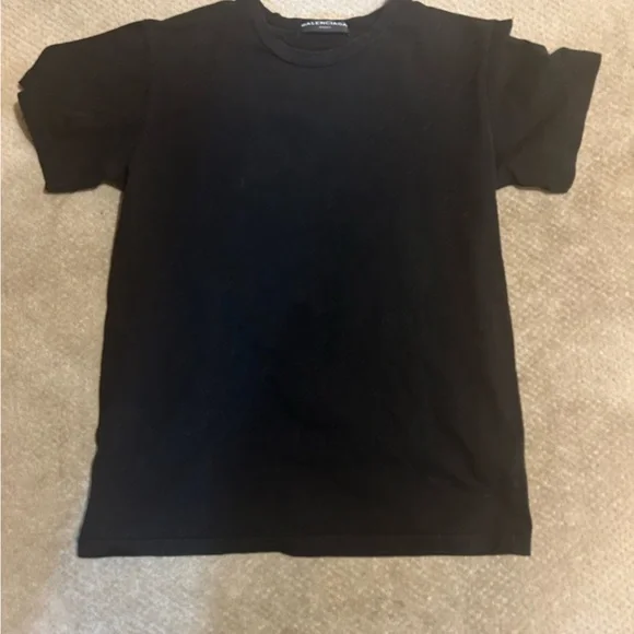 balenciaga black tshirt vintage distressed